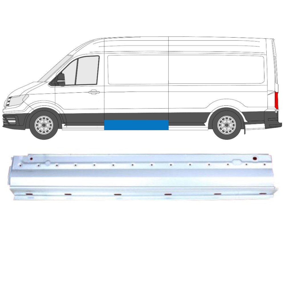 PANNEAU DE RÉPARATION / GAUCHE POUR VOLKSWAGEN CRAFTER / MAN TGE 2017-