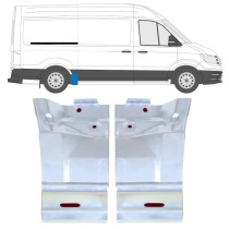 EMPATTEMENT MOYEN PANNEAU DE RÉPARATION DE L'AILE ARRIÈRE / SET POUR VOLKSWAGEN CRAFTER / MAN TGE 2017-