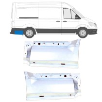 PANNEAU DE RÉPARATION DE L'AILE ARRIÈRE / GAUCHE + DROIT POUR VOLKSWAGEN CRAFTER / MAN TGE 2017- EMPATTEMENT MOYEN / LONG