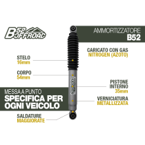 AMORTISSEUR ARRIÈRE +4CM B52 POUR SUZUKI JIMNY DEPUIS 2018 DISPO AOUT 2025