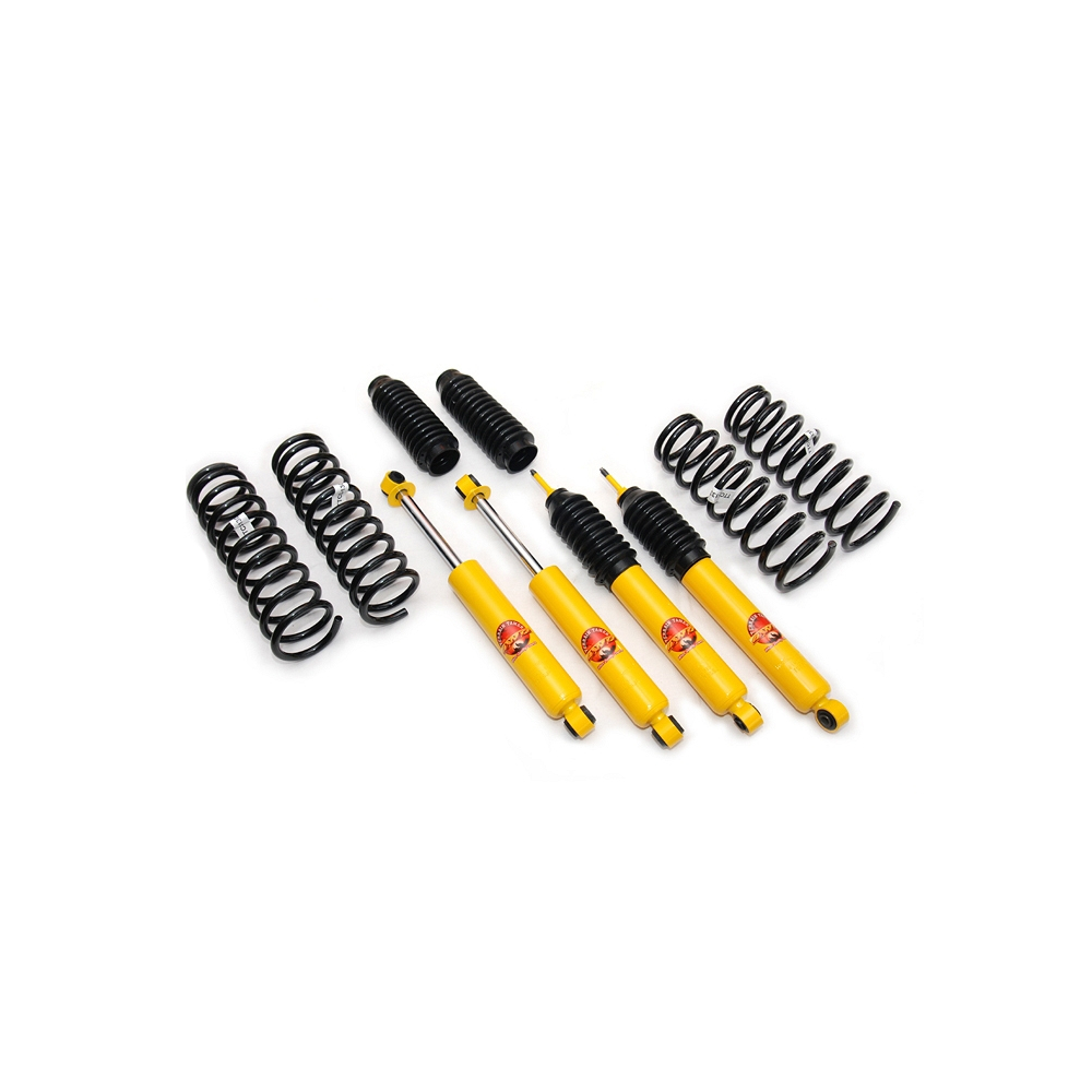 KIT DE SUSPENSION TERRAIN TAMER REHAUSSE +40/50MM POUR SUZUKI JIMNY A PARTIR DE 1998 ET 2018+