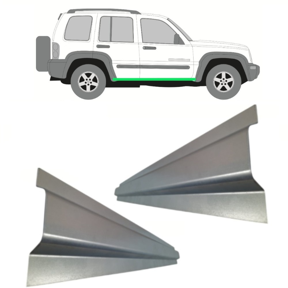RÉPARATION DU SEUIL INTÉRIEUR / DROIT   GAUCHE / SET POUR JEEP KJ LIBERTY 2001-2008