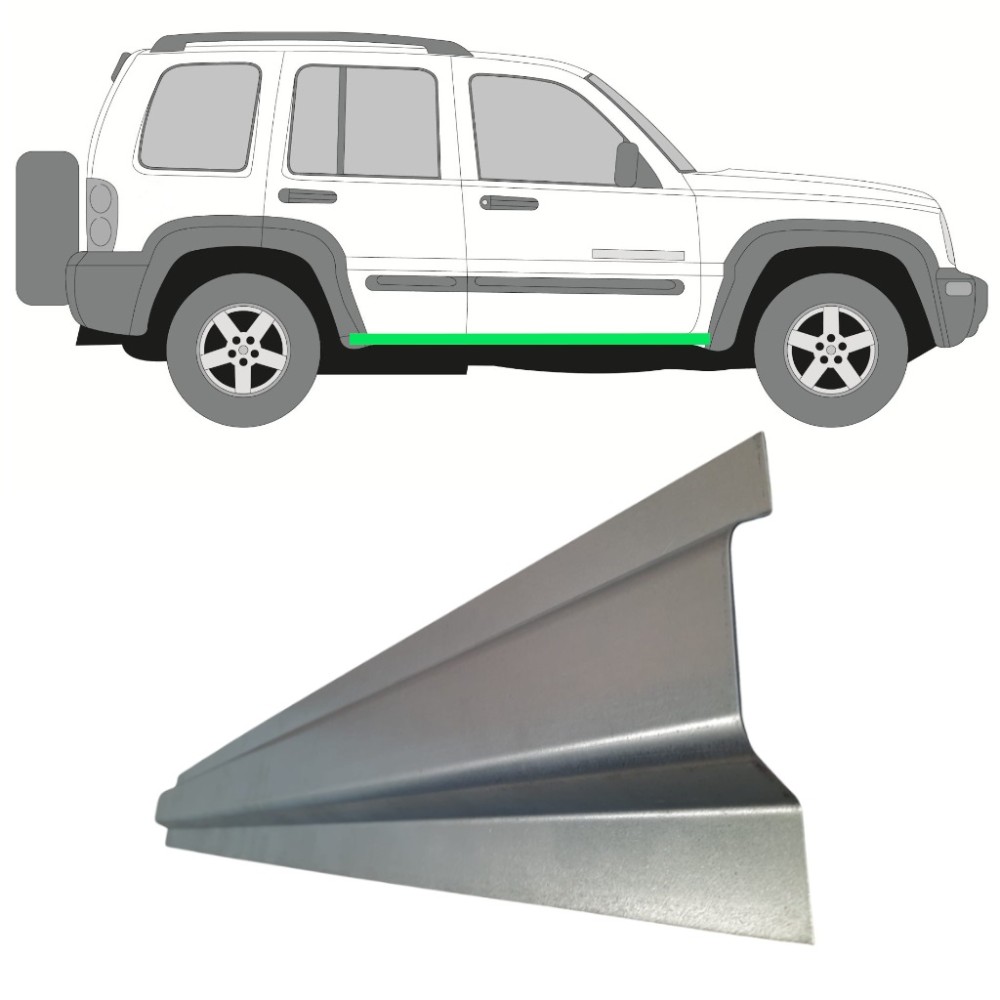 RÉPARATION DU SEUIL INTÉRIEUR / DROIT   GAUCHE POUR JEEP KJ LIBERTY 2001-2008