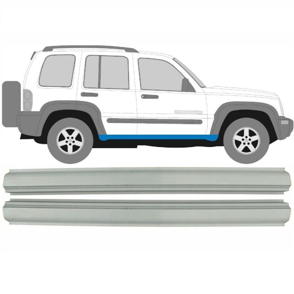 PANNEAU DE RÉPARATION DU SEUIL / DROIT   GAUCHE / SET POUR  JEEP KJ LIBERTY 2001-2008