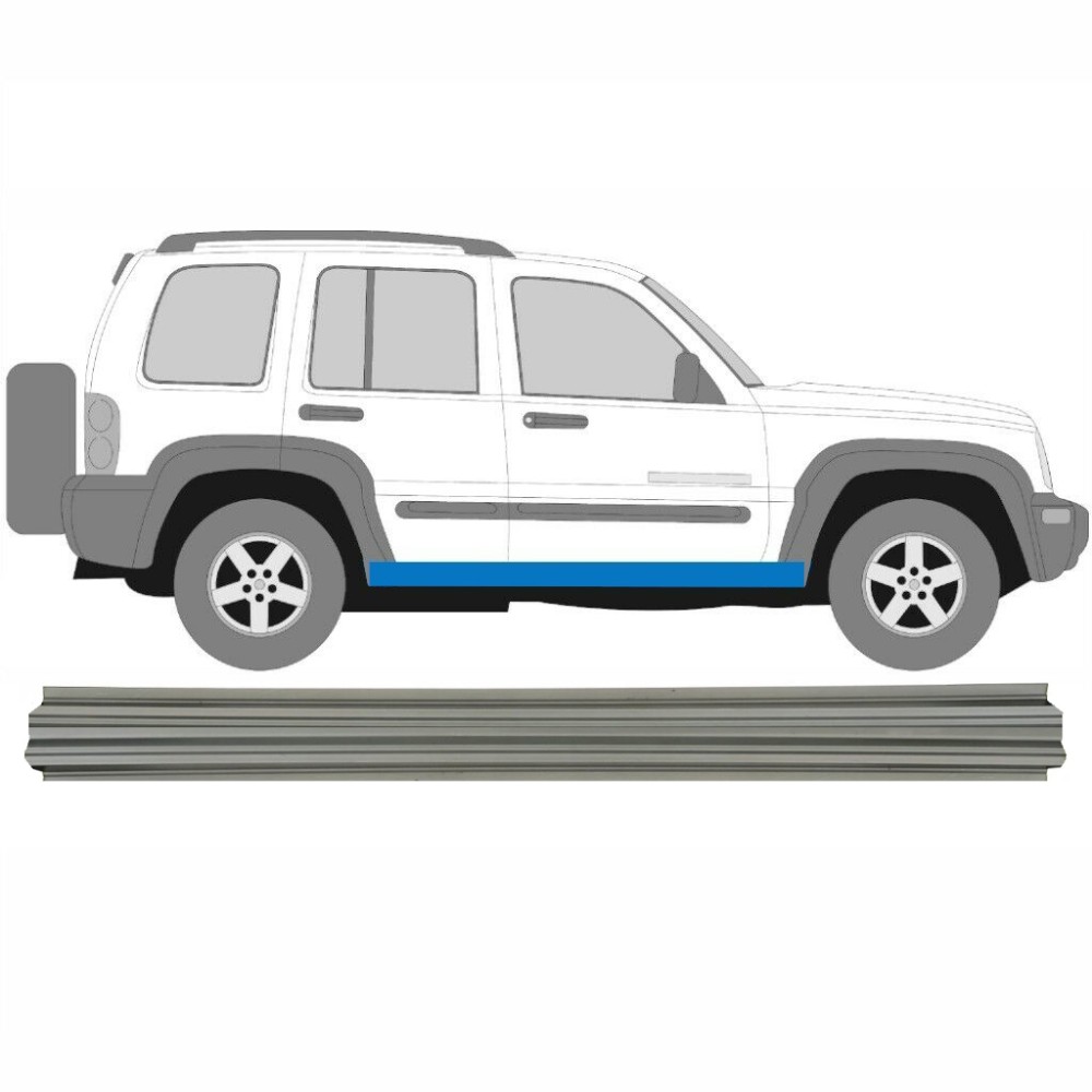 PANNEAU DE RÉPARATION DU SEUIL / DROIT   GAUCHE POUR JEEP KJ LIBERTY 2001-2008