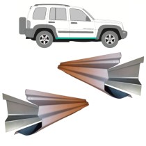 RÉPARATION DU SEUIL / DROIT   GAUCHE / SET POUR JEEP KJ LIBERTY 2001-2008 INTERIEUR + EXTERIEUR