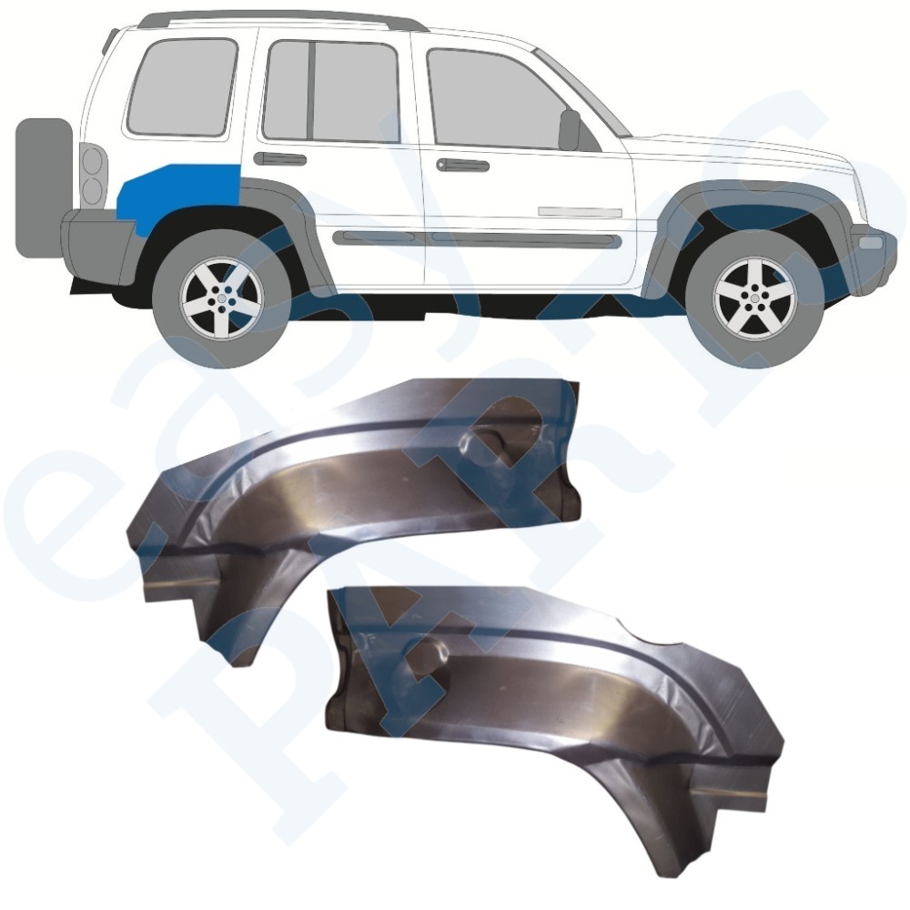 PANNEAU DE RÉPARATION / SET POUR JEEP KJ LIBERTY 2001-2008 ARCHE ARRIÈRE PARTIE ARRIÈRE PANNEAU DE RÉPARATION / SET POUR JEEP KJ LIBERTY 2001-2008 ARCHE ARRIÈRE PARTIE ARRIÈRE