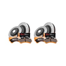 KIT DISQUES ET PLAQUETTES DE FREIN ARRIÈRE + AVANT POUR NISSAN PATROL GR Y61 2.8 3.0 4.2 T3 4000 - MOTORSPORT