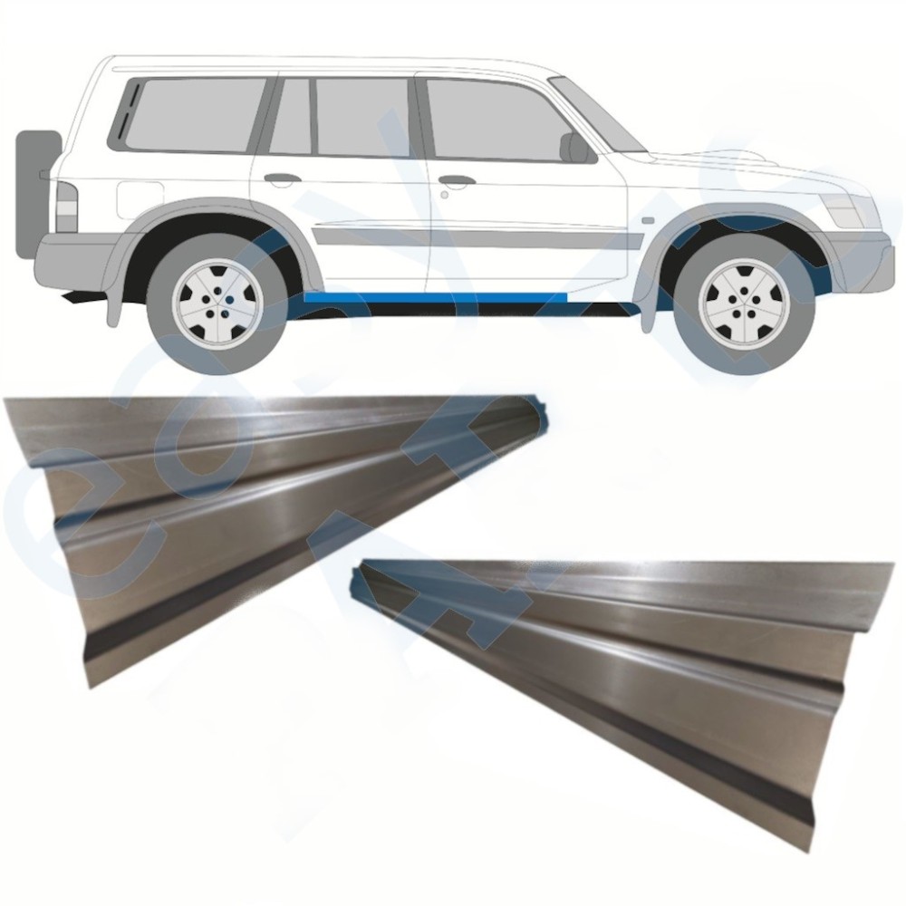 PANNEAU DE RÉPARATION DU SEUIL INTÉRIEUR / DROIT GAUCHE POUR NISSAN PATROL GR Y61 DE 1997-2009 PANNEAU DE RÉPARATION DU SEUIL INTÉRIEUR / DROIT GAUCHE POUR NISSAN PATROL GR Y61 DE 1997-2009