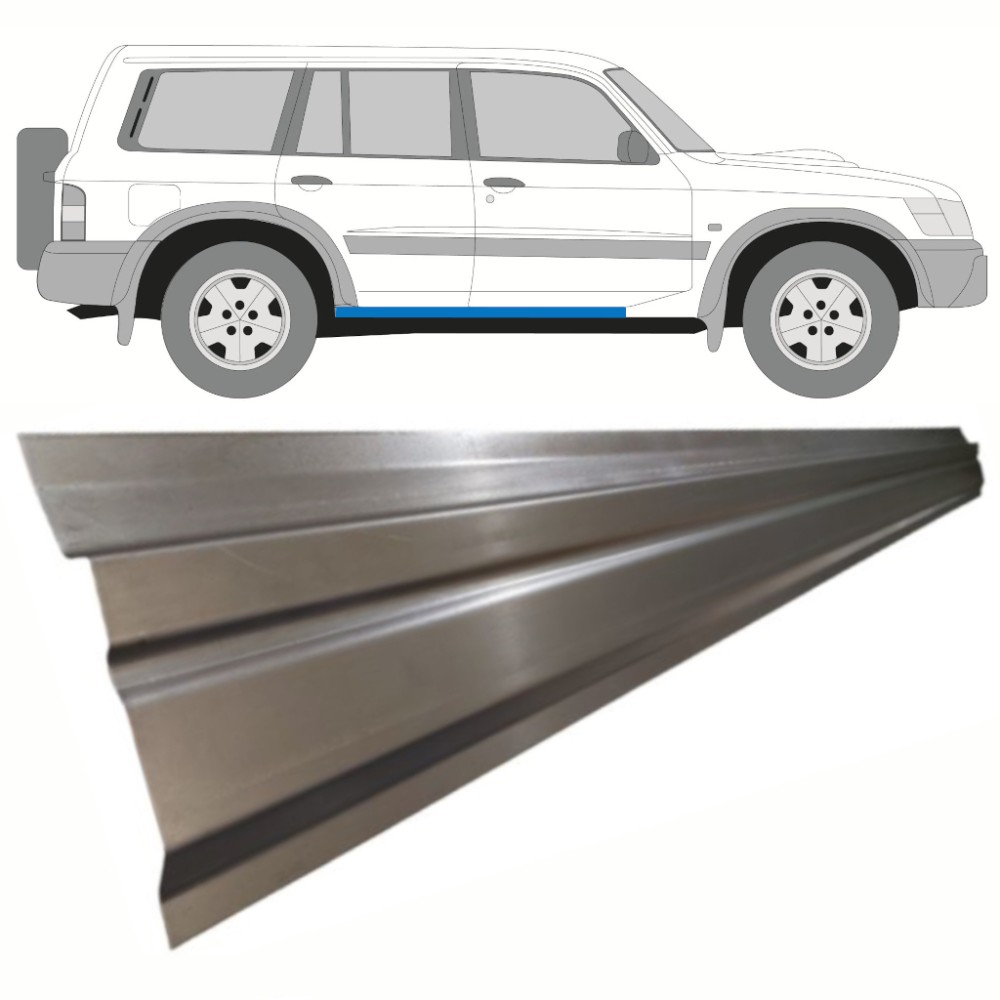 PANNEAU DE RÉPARATION DU SEUIL INTÉRIEUR / DROIT GAUCHE POUR NISSAN PATROL GR Y61 DE 1997-2009 PANNEAU DE RÉPARATION DU SEUIL INTÉRIEUR / DROIT GAUCHE POUR NISSAN PATROL GR Y61 DE 1997-2009
