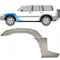 PANNEAU DE RÉPARATION DE L'AILE AVANT / SET / GAUCHE POUR NISSAN PATROL GR Y61 DE 1997-2009