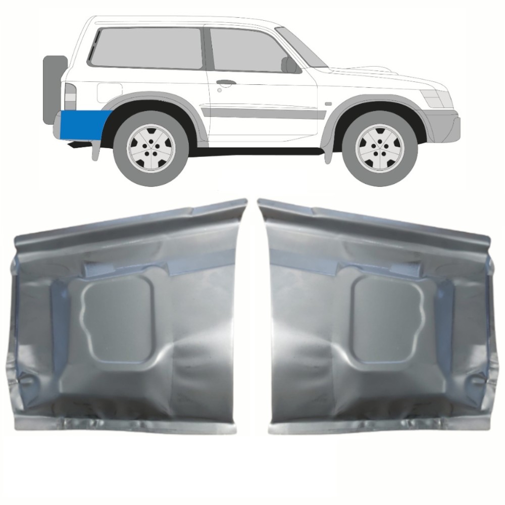 PANNEAU DE RÉPARATION DE L'AILE ARRIÈRE / SET POUR NISSAN PATROL GR Y61 DE 1997-2009