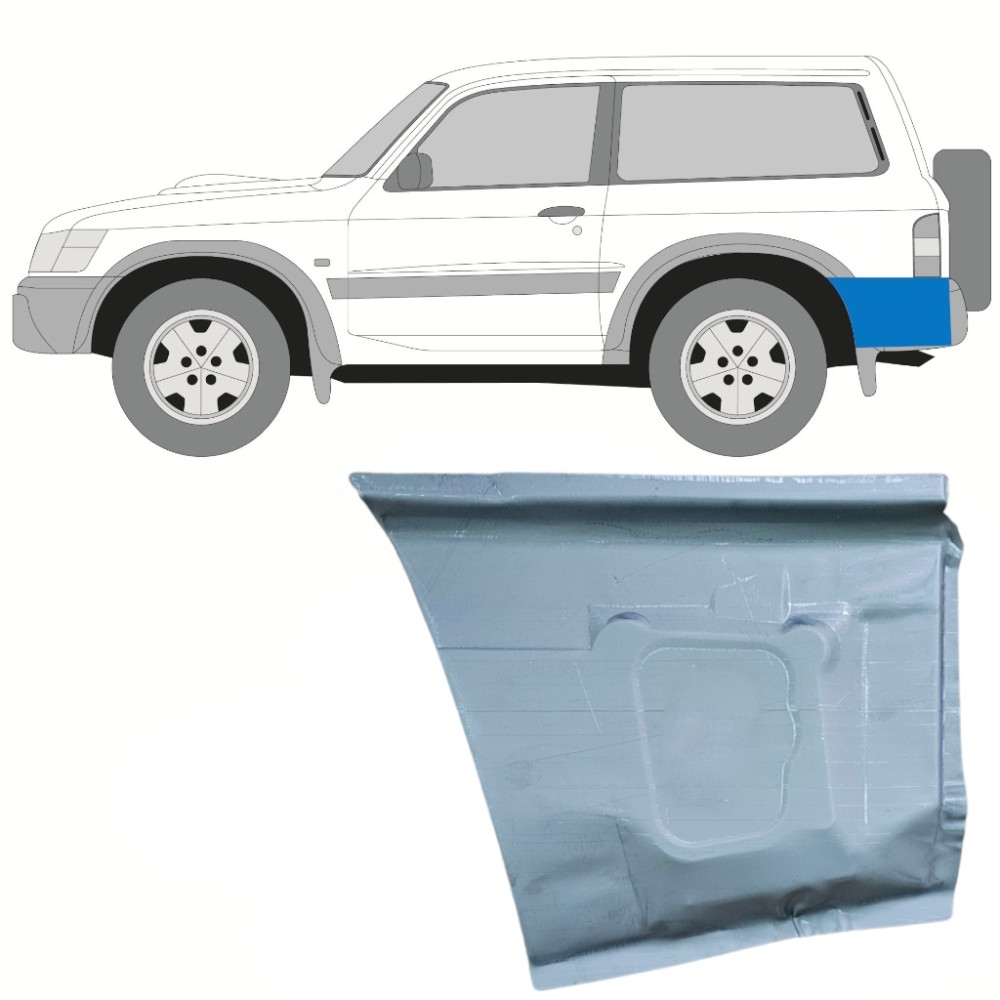 PANNEAU DE RÉPARATION DE LAILE ARRIÈRE / GAUCHE POUR NISSAN PATROL GR Y61 DE 1997-2009