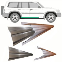 PANNEAU DE RÉPARATION DU SEUIL / DROIT   GAUCHE / KIT / INTER + EXTERIEUR POUR NISSAN PATROL GR Y61 DE 1997-2009