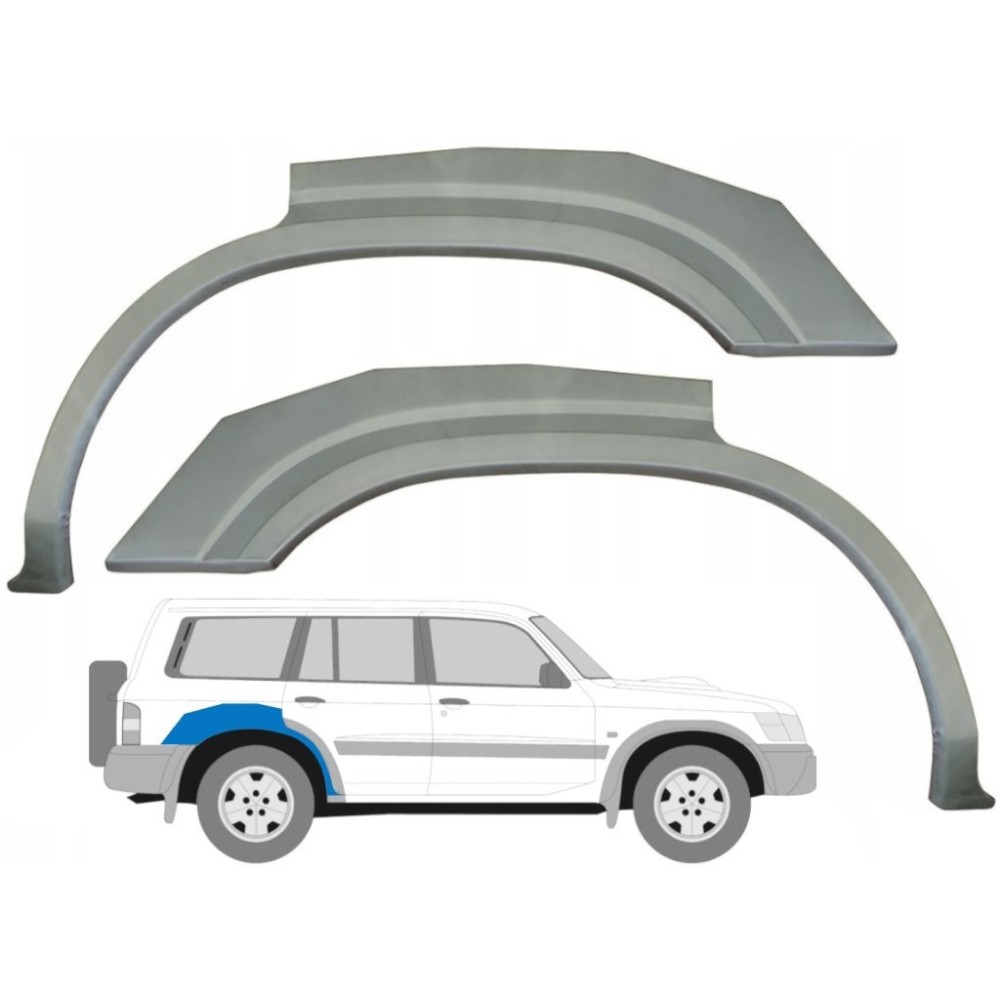 PANNEAU DE RÉPARATION DE PASSAGE DE ROUE ARRIERE / KIT POUR NISSAN PATROL GR Y61 DE 1997-2009 PANNEAU DE RÉPARATION DE PASSAGE DE ROUE ARRIERE / KIT POUR NISSAN PATROL GR Y61 DE 1997-2009
