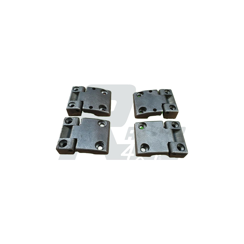 Kit de 4 Charnières de Porte Avant pour Land Rover Defender : Solidité et Fiabilité pour un Usage Intensif
