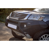 PARE CHOCS AVANT RIVAL EN ALUMINIUM POUR TOYOTA HILUX VIGO DE 2011 A 2015 AVEC FEUX LED