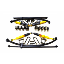 KIT SUSPENSION TERRAIN TAMER avant +100kgs  LAMES PARABOLIQUES +850KG REHAUSSE +40/50MM POUR TOYOTA HILUX VIGO DE 2005 A 2015