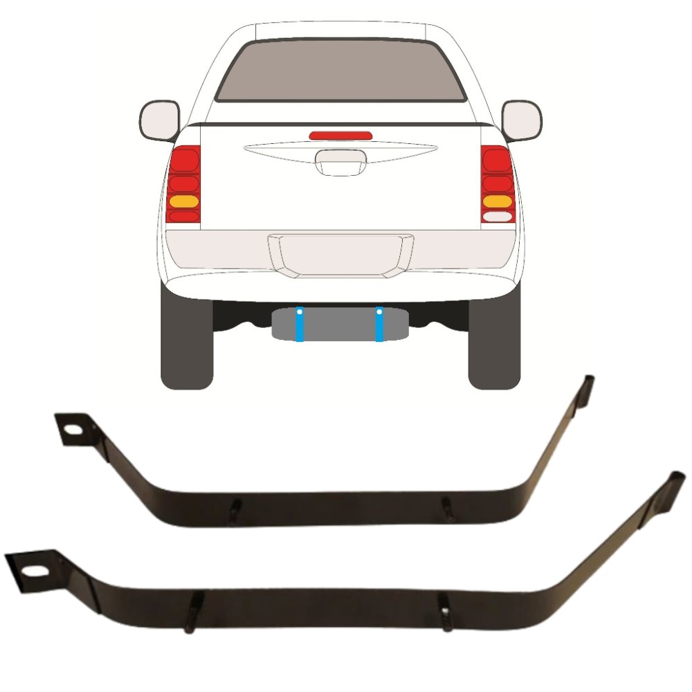 SANGLES DE RÉSERVOIR DE CARBURANT POUR TOYOTA HILUX 2005-2015