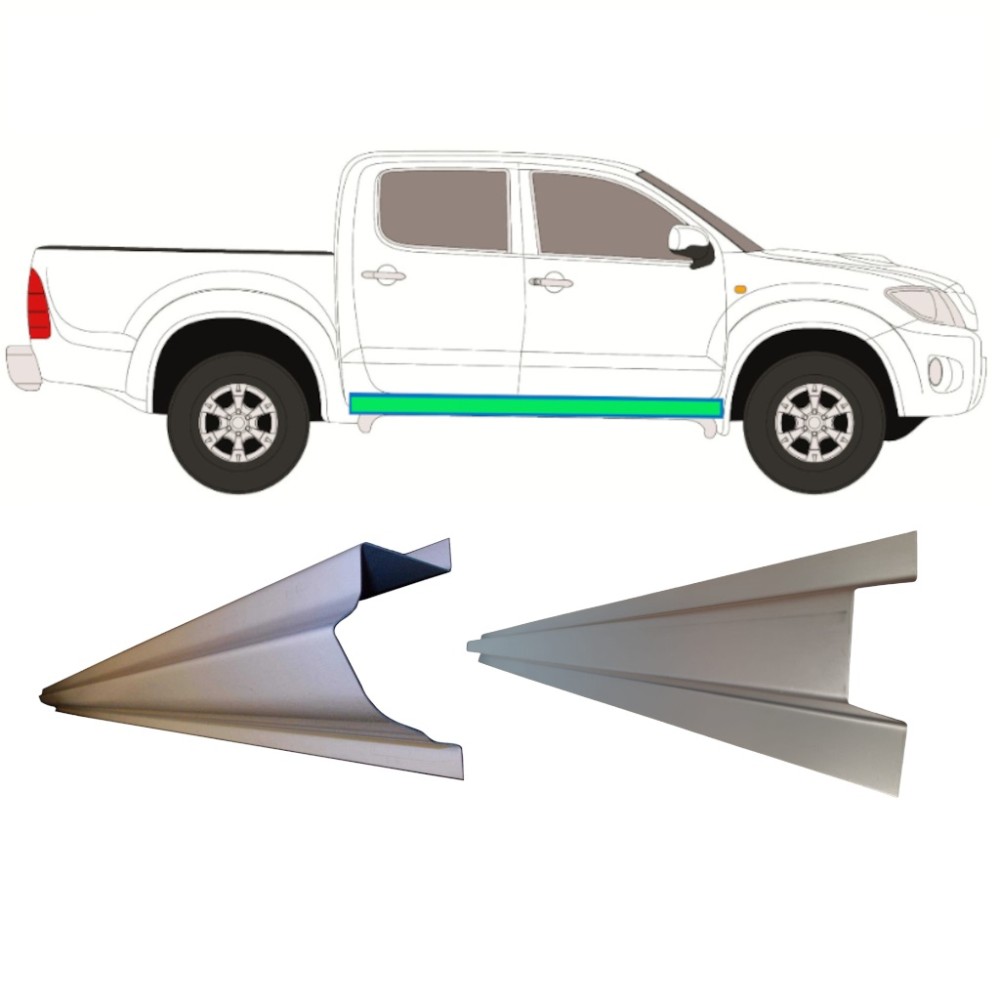 INNER + TOIT RÉPARATION DU SEUIL / DROIT   GAUCHE POUR TOYOTA HILUX 2005-2015