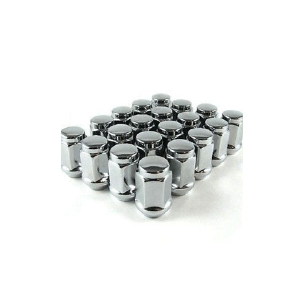 Ecrou M16X1.5 cône 60° H22 TL32mm fermé chromé Land Rover pour Jante acier