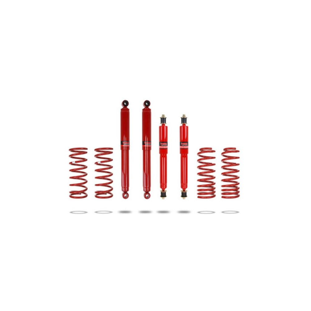 KIT DE SUSPENSION PEDDERS REHAUSSE +40MM TARAGE MEDIUM POUR TOYOTA LANDCRUISER HDJ80