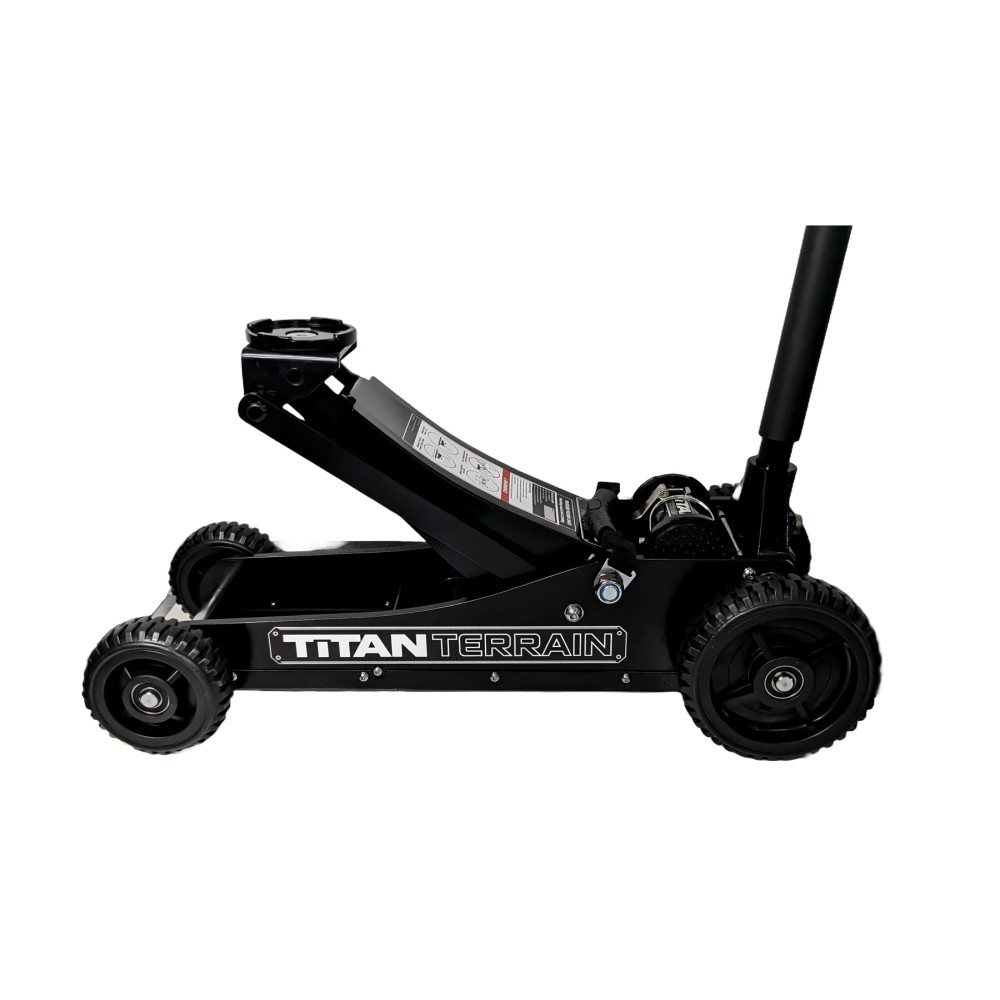 CRIC DE SOL TITAN TERRAIN DE 3 TONNES - CRIC DE CHARIOT HYDRAULIQUE À HAUTE PORTÉE