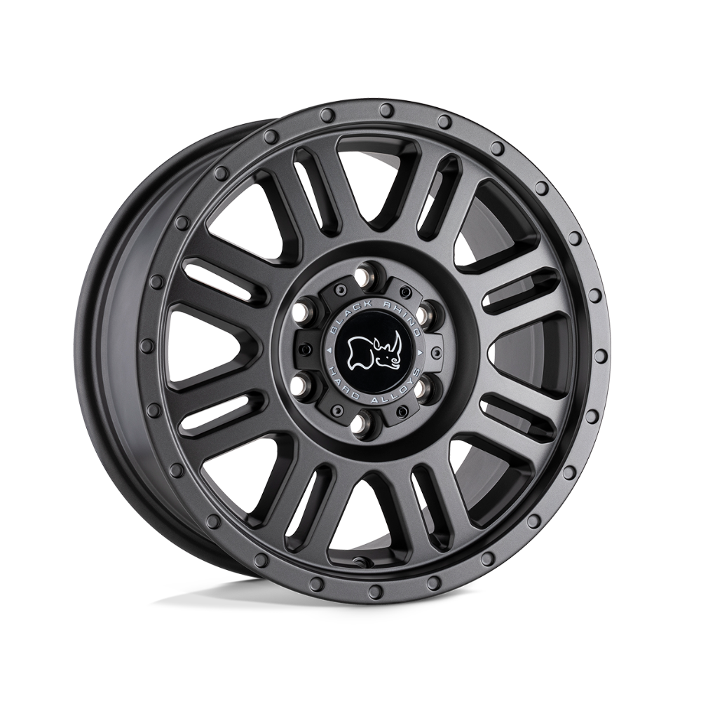 JANTE BLACK RHINO YELLOWSTONE 8x16 6x130 ET38 CB84.1 MATTE GUN METAL (Charge max 1485kg) JANTE BLACK RHINO YELLOWSTONE 8x16 6x130 ET38 CB84.1 MATTE GUN METAL (Charge max 1485kg)