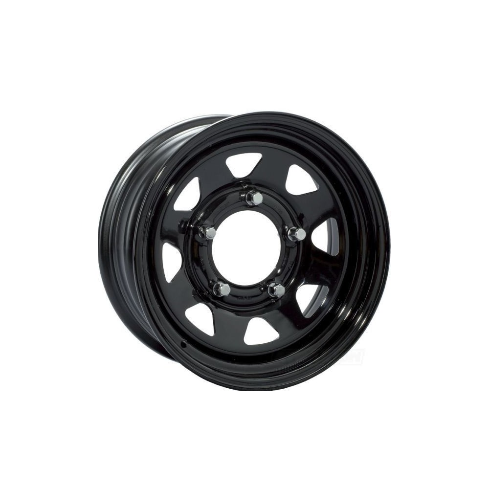 Jante tole 7x16 6x130 ET30 CTR84.1 Acier Goss 8 rayons Noir Pour Mercedes Sprinter (Charge max 1150kg)