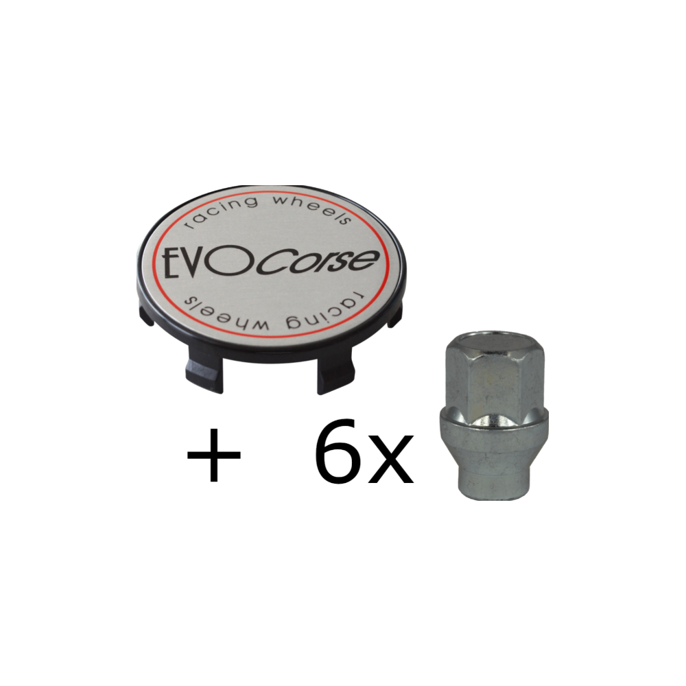 KIT VISSERIE 12X1.50 CHROME ET CACHE MOYEU (POUR UNE JANTE)