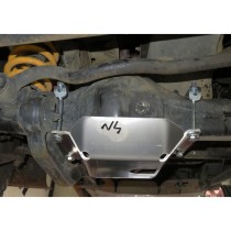 Ski de protection de nez de pont avant en aluminium de 6mm pour Toyota Land Cruiser HDJ80 et Série 7 après 1999