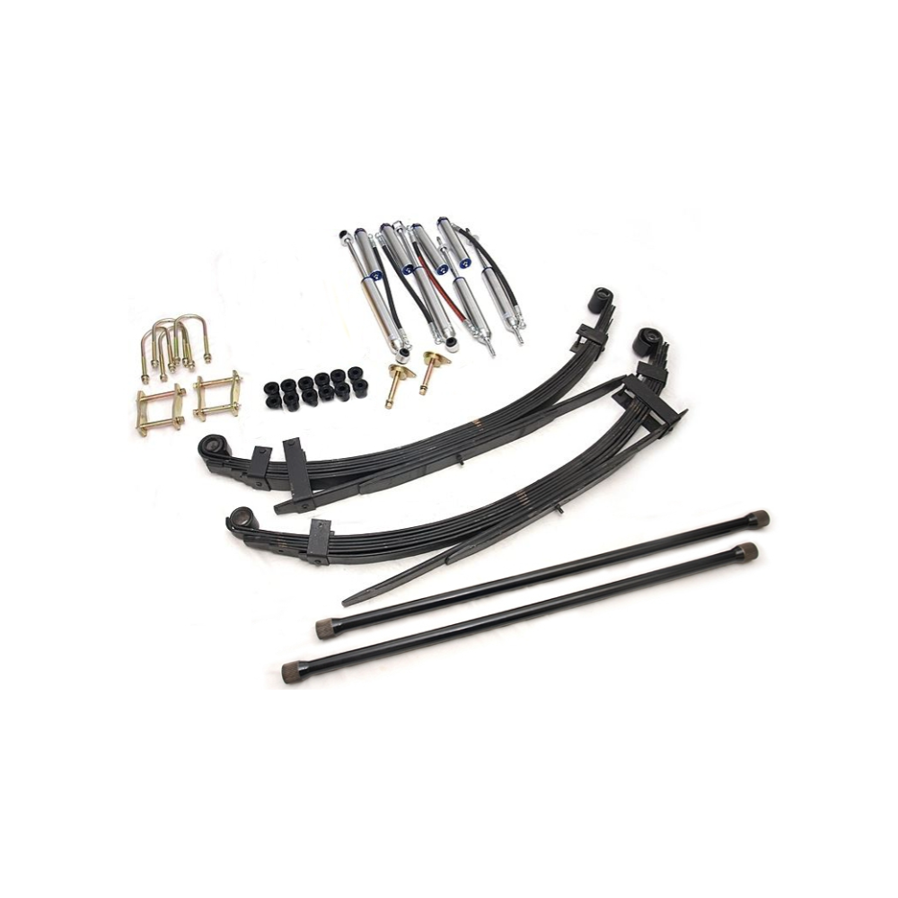 KIT DE SUSPENSION TERRAIN TAMER AVEC AMORTISSEUR PRO SHOCK REHAUSSE +40/50MM POUR NISSAN NAVARA D21/D22