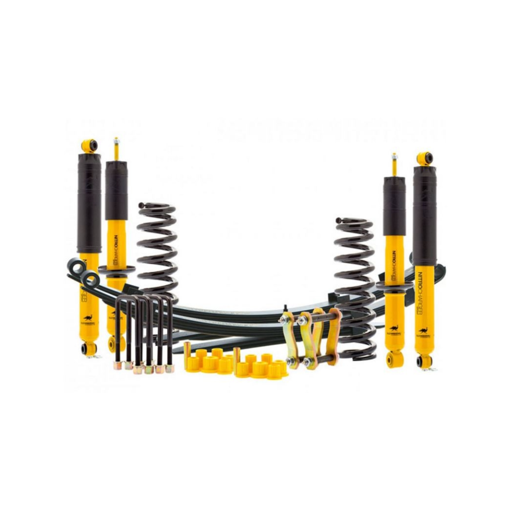KIT DE SUSPENSION OME SPORT REHAUSSE +40/50MM TARAGE MEDIUM POUR NISSAN NAVARA D40