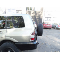 PARE CHOC ARRIERE F4X4 POUR MITSUBISHI PAJERO 3 LONG