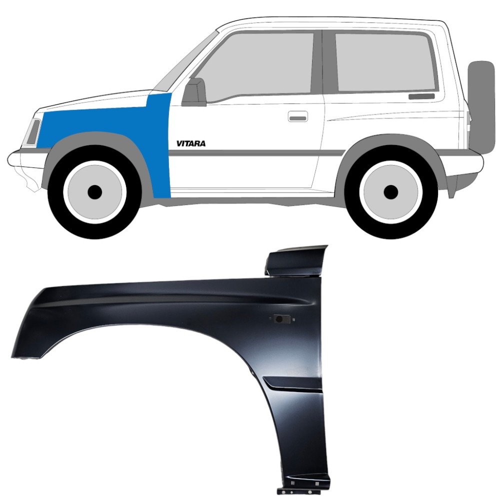 Aile avant pour Suzuki Vitara 1988-1998 / Gauche