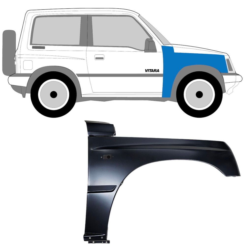 Aile avant pour Suzuki Vitara 1988-1998 / Droite