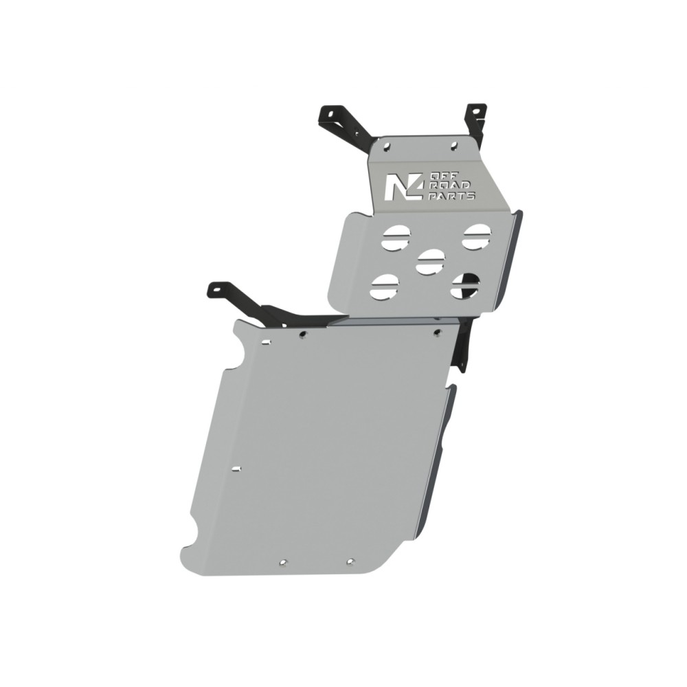 Ski de Protection de Réservoir et de Silencieux Arrière en Alu 6 mm pour Dacia Duster I et II Protection Renforcée