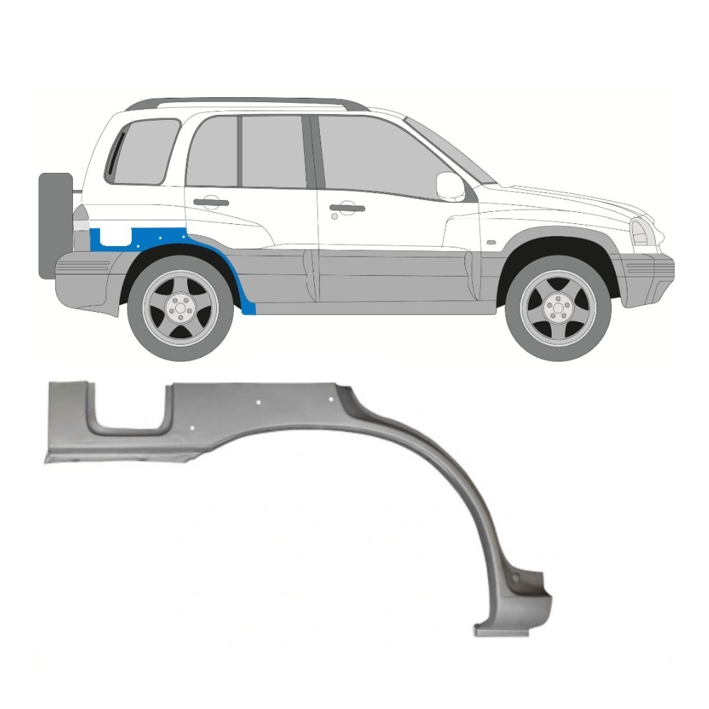 PASSAGE DE ROUE ARRIÈRE DROIT SUZUKI GRAND VITARA 1997-2005