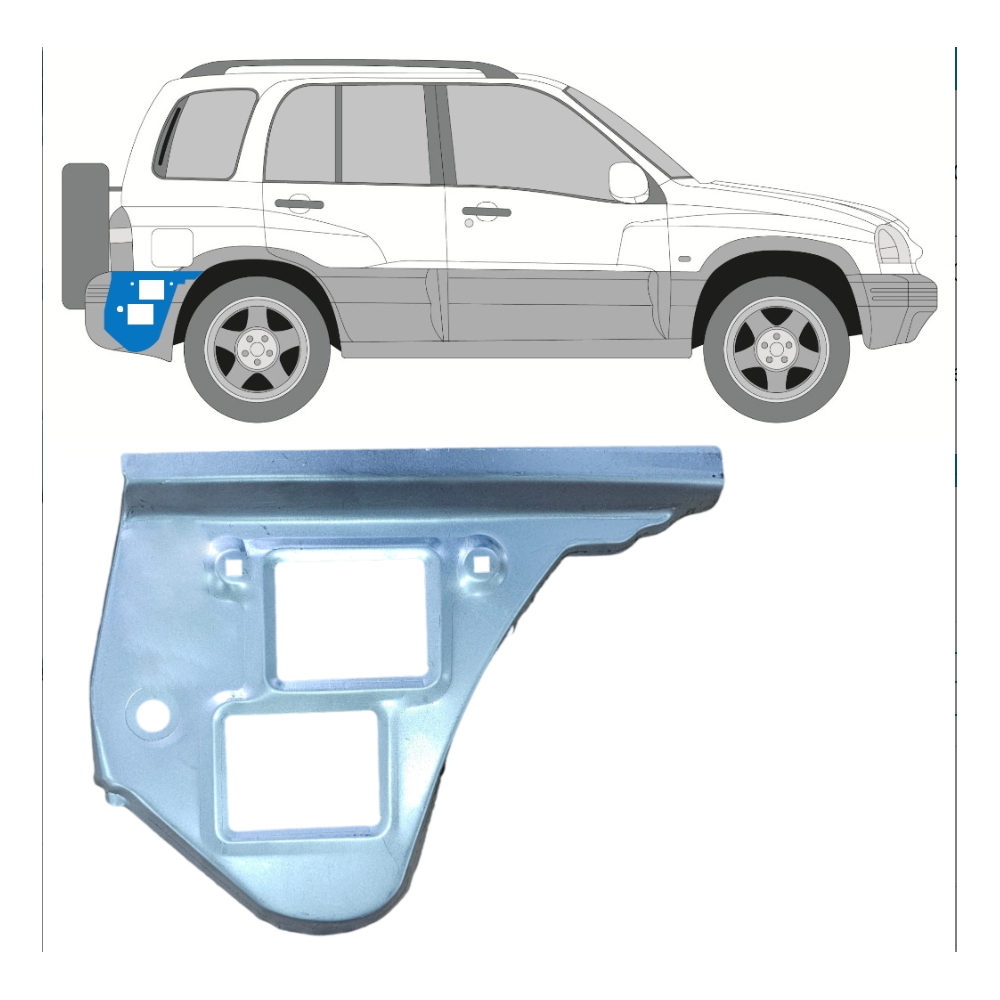 PANNEAU DE RÉPARATION DE L'AILE ARRIÈRE DROIT SUZUKI GRAND VITARA 1997-2005