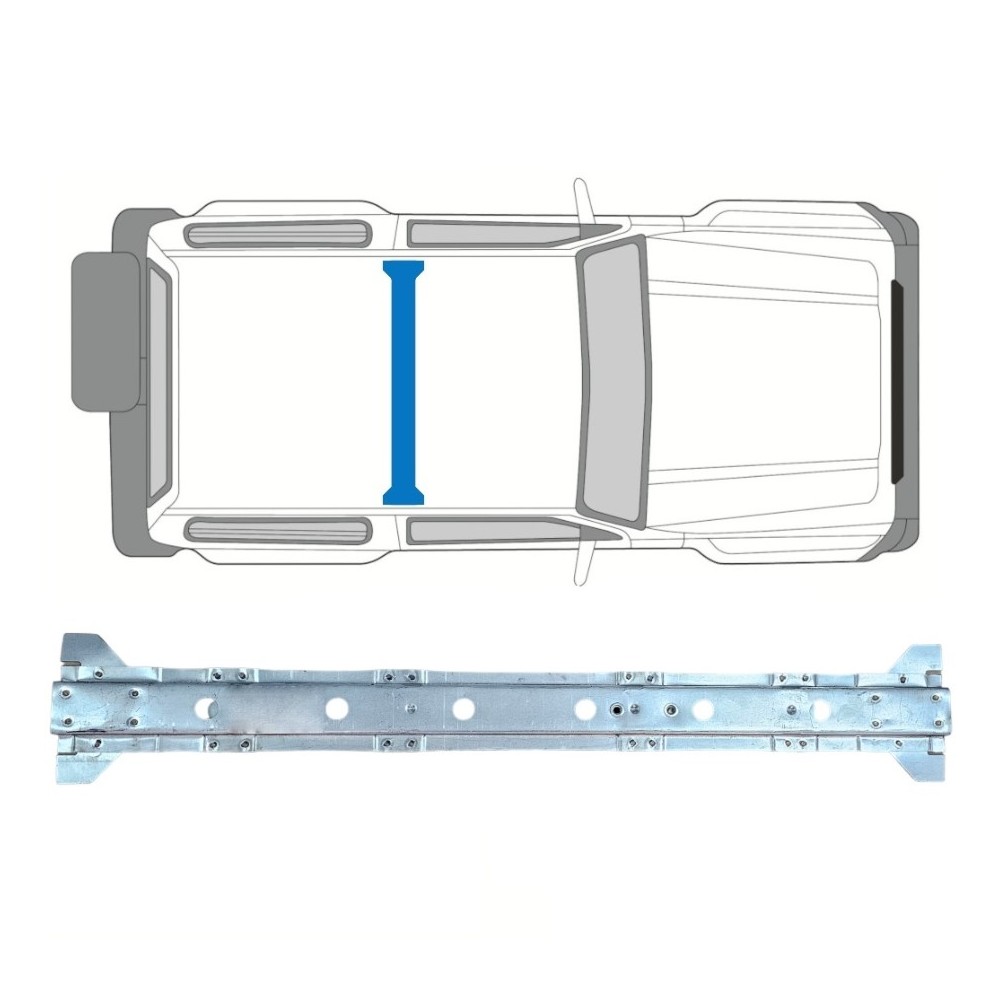 Panneau de réparation renforçant le plancher pour Suzuki Samurai 1981-2004