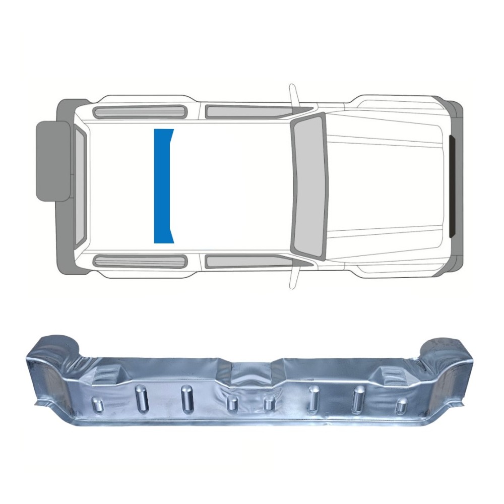 Panneau de réparation du plancher central pour Suzuki Samurai 1981-2004