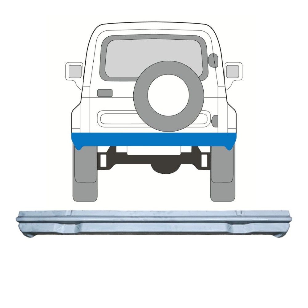 Panneau de réparation arrière extérieur pour Suzuki Samurai 1981-1998
