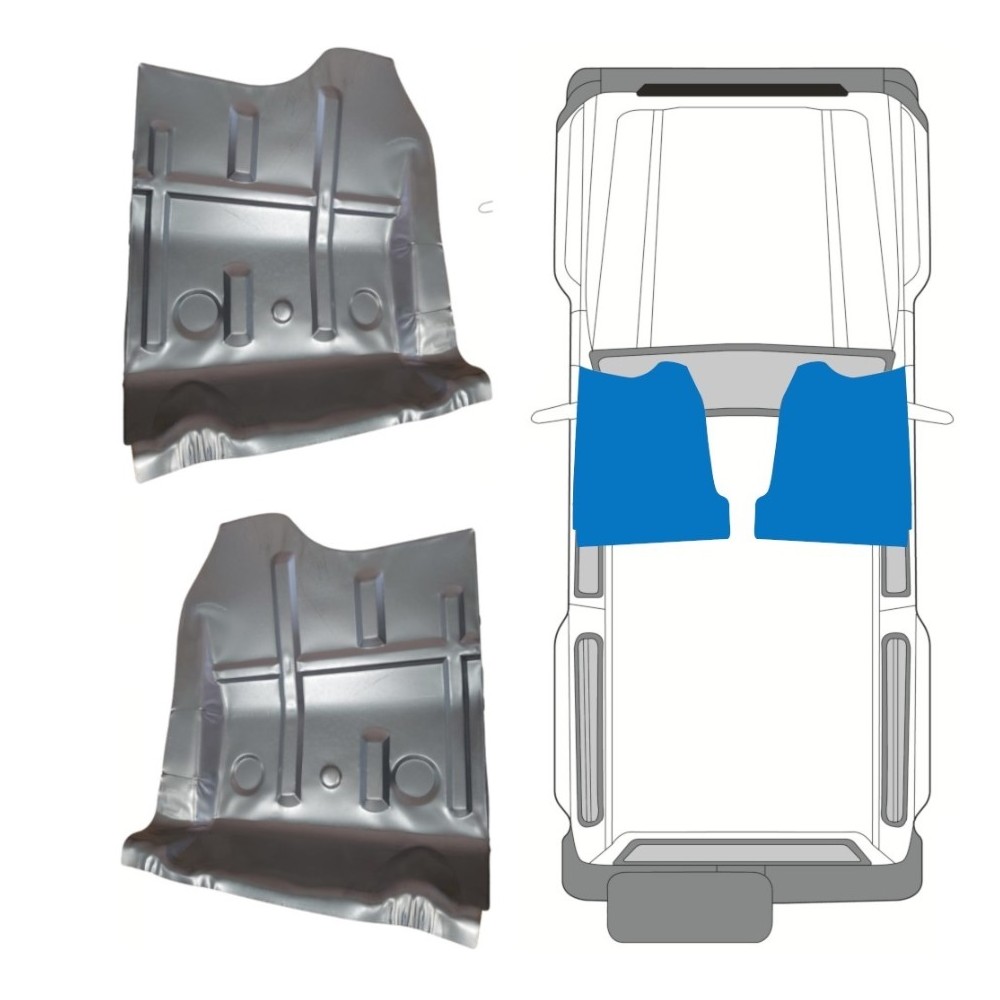 PANNEAU DE RÉPARATION DU PLANCHER AVANT KIT DROITE PLUS GAUCHE POUR SUZUKI SAMURAI 1981-2004 PANNEAU DE RÉPARATION DU PLANCHER AVANT KIT DROITE PLUS GAUCHE POUR SUZUKI SAMURAI 1981-2004