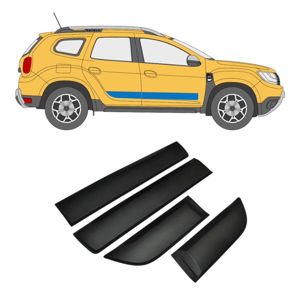 Moulure latérale de porte pour Dacia Duster 2017-