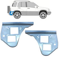 Panneau de réparation arc d'aile arrière / Ensemble pour Suzuki Grand Vitara 1997-2005