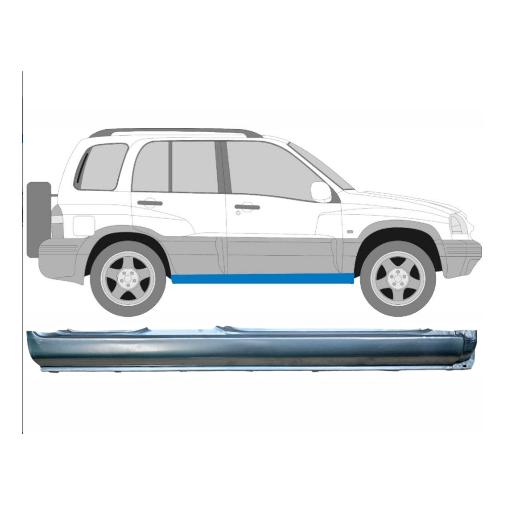 Panneau de réparation du seuil Droit pour Suzuki Grand Vitara 1997-2005