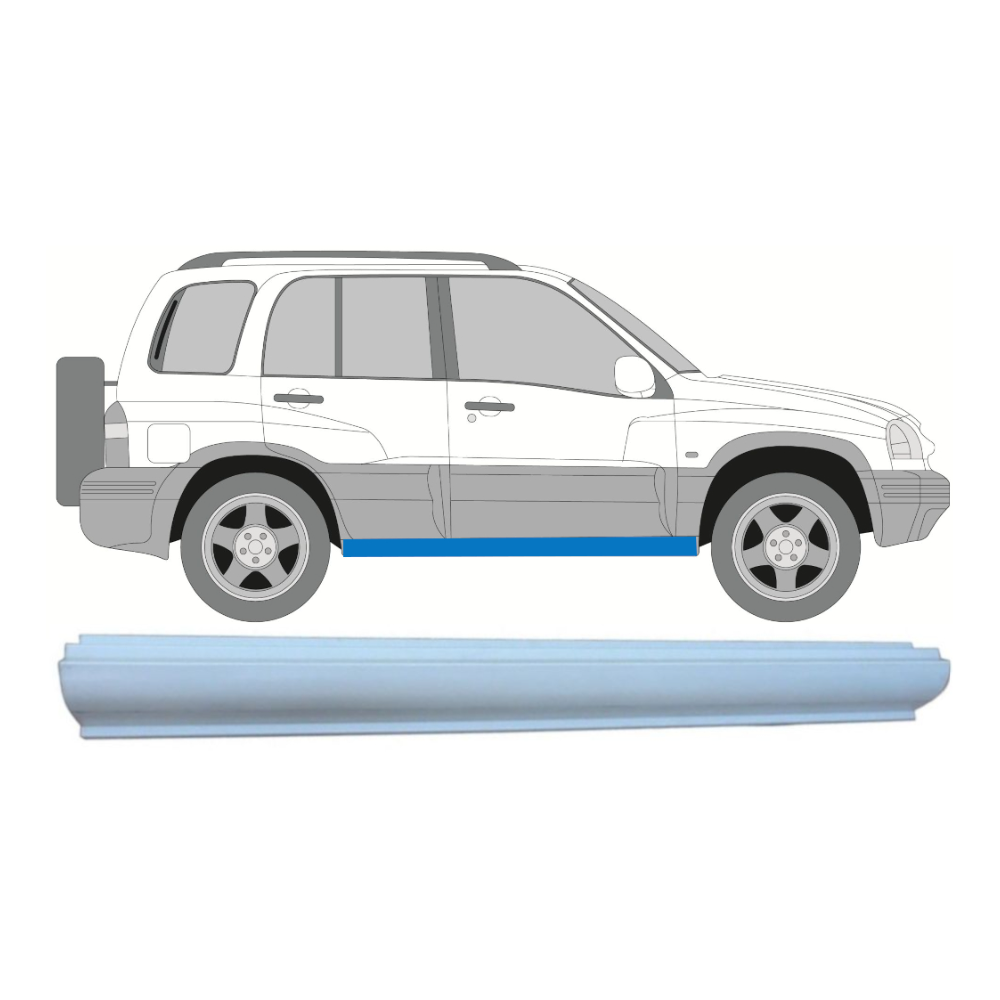 Réparation bas de caisse/ Gauche   Droite pour Suzuki Grand Vitara (long) 1997-2005