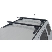 Kit 2 barres de toit noire HD 1250mm avec pieds CXB Heavy Duty
