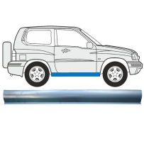 Réparation bas de caisse Gauche   Droite (symétrique) pour Suzuki Grand Vitara (court) 1997-2005