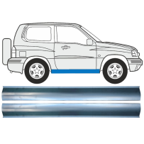 Réparation bas de caisse / Gauche   Droite (symétrique) / Ensemble pour Suzuki Grand Vitara (court) 1997-2005